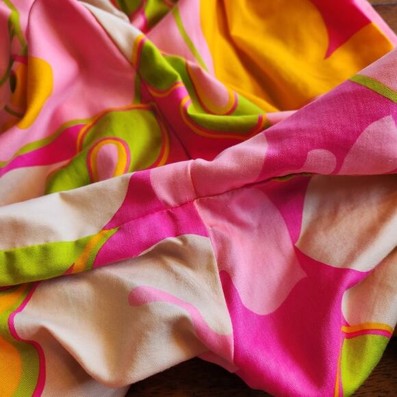 LELAND OF CALIFORNIA Vtg 60-70s  Psychedelic Floral Wide Leg Jumpsuit Womens S - Picture 9 of 12